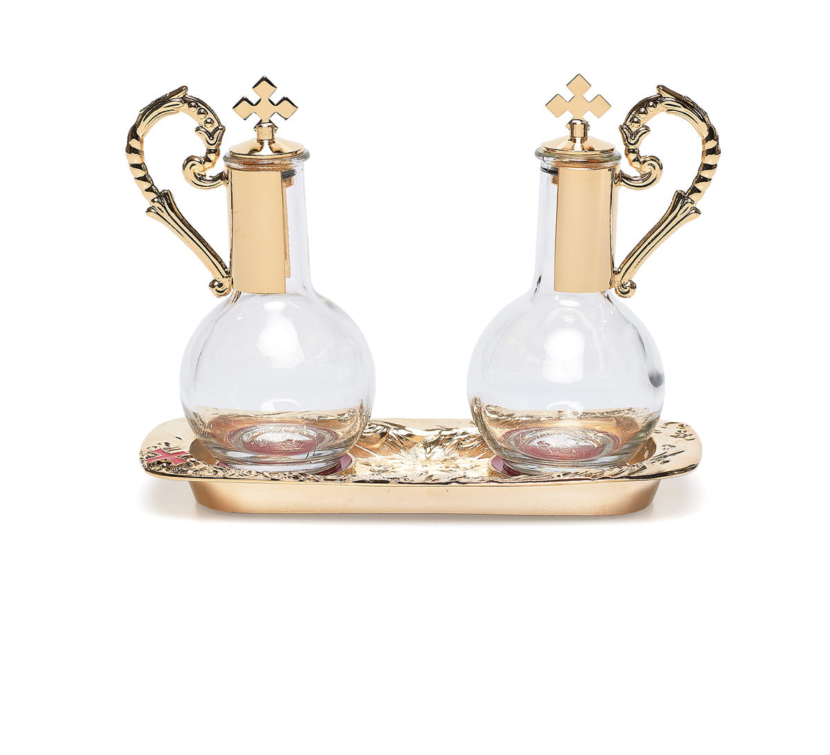 Magnetic ampoules set on a tray