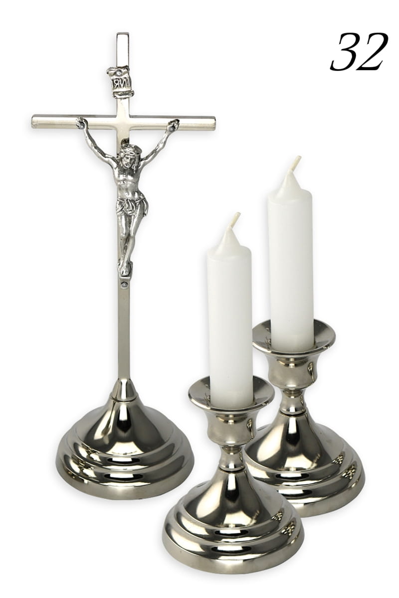 Silver metal carol set