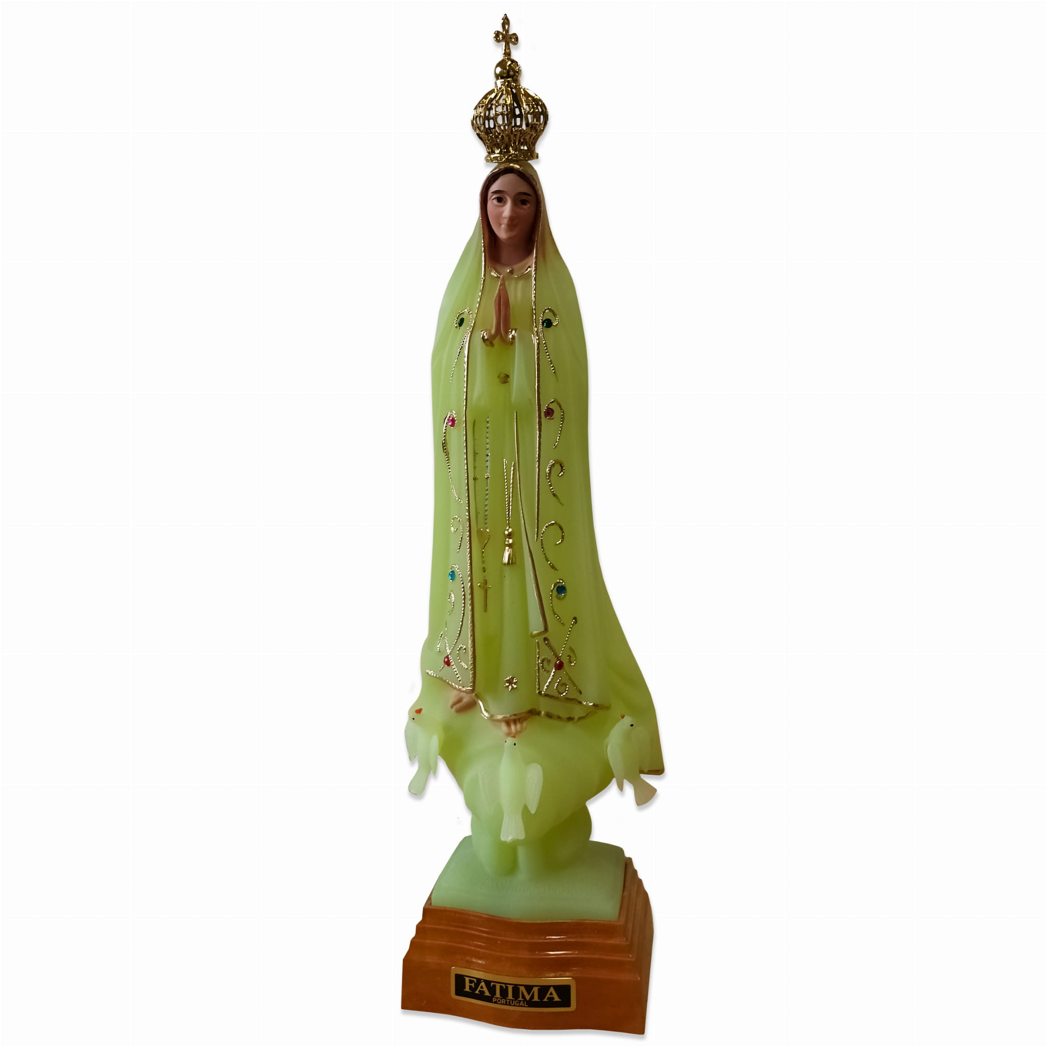 Our Lady of Fatima fluorescent figure 25cm