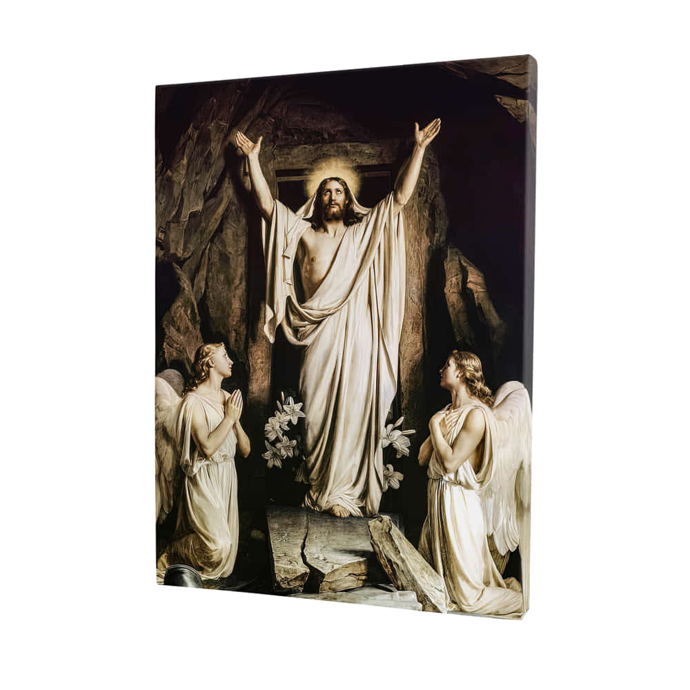 Jezus zmartwychwstanie obraz na płótnie art christiana.jpg
