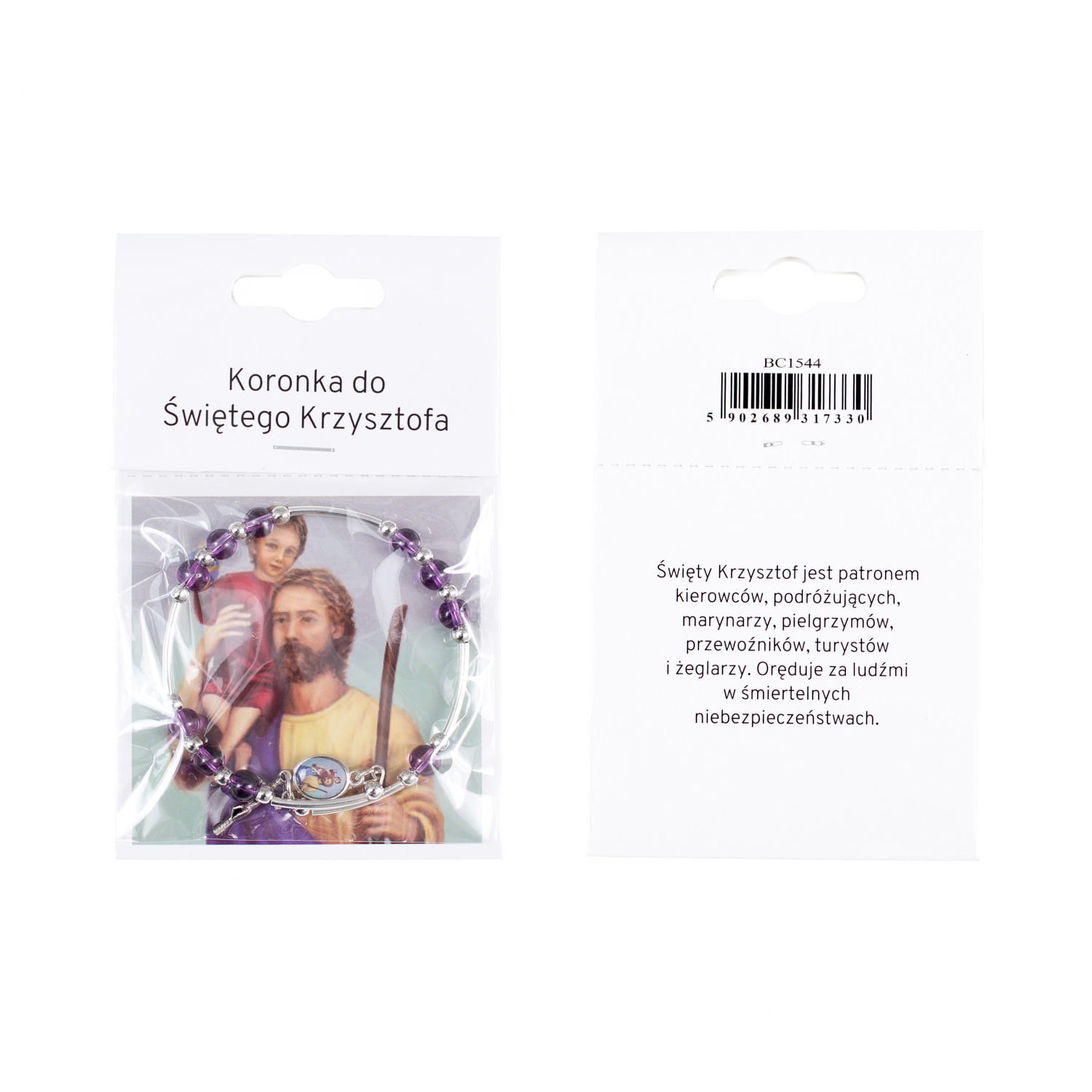 Koronka do świętego Krzysztofa z instrukcją