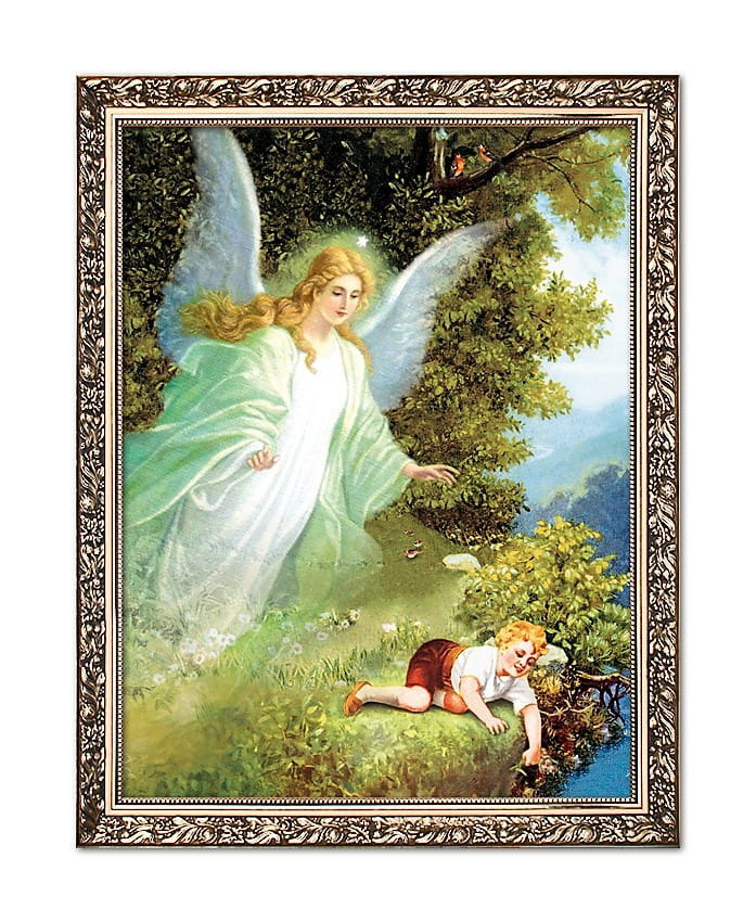 Guardian Angel with a boy religious image3
