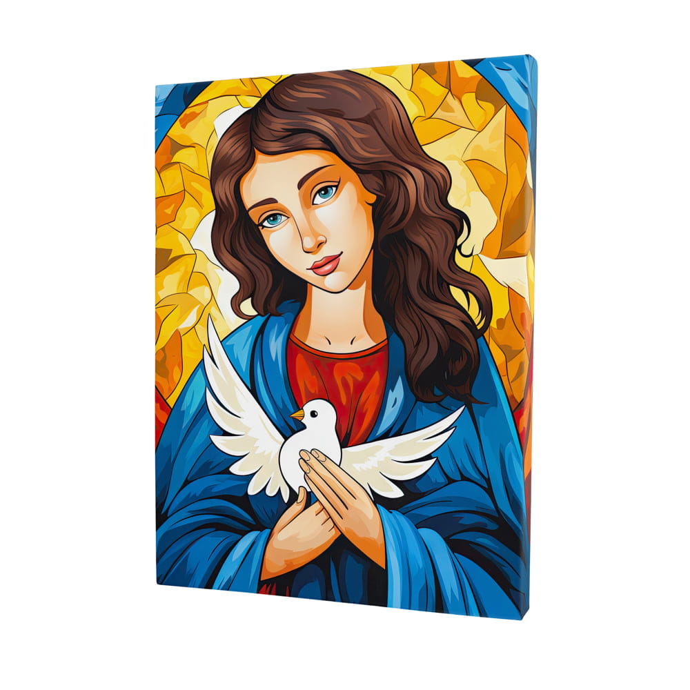 Our Lady Carrying  the Holy Spirit - Modern Canvas Painting
