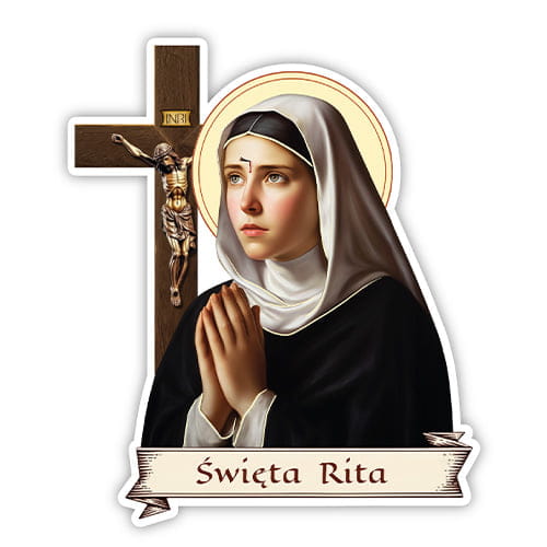 Aufkleber St. Rita von Cascia - Die Patronin der unmöglichen Anliegen