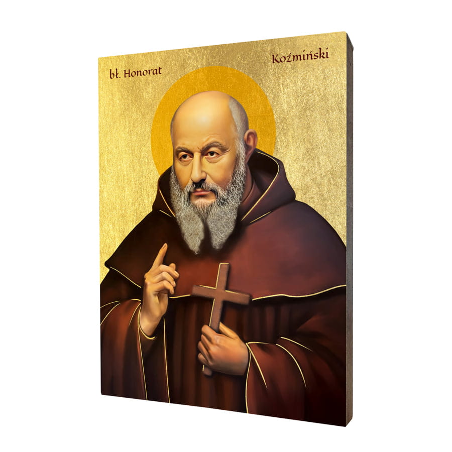 Exquisite Blessed Honorat Kozminski Icon: A Masterpiece of Faith & Craftsmanship