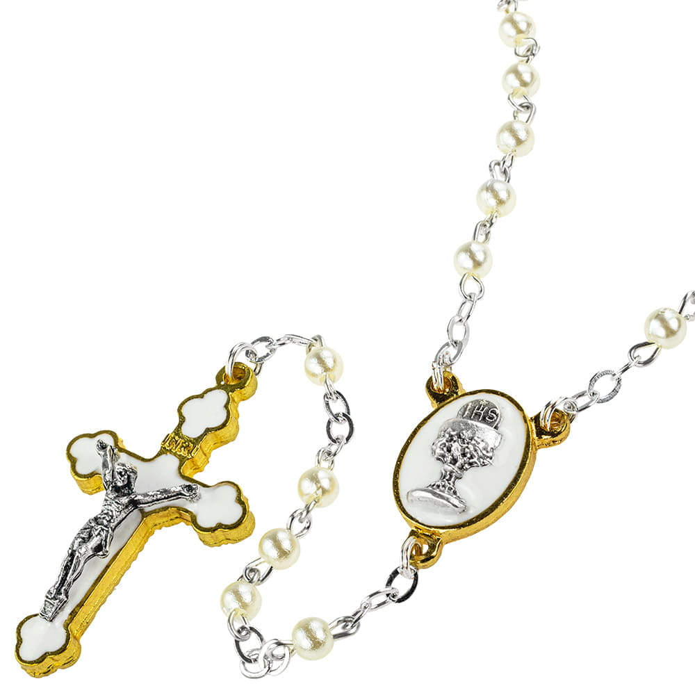 Pearl Beaded Communion Rosary