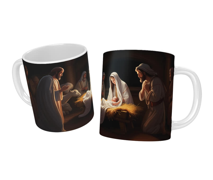 Holy Family Christmas mug