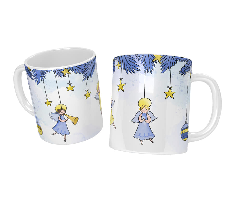 Art Christiana Christmas Mug - Angelic Accent in Your Home