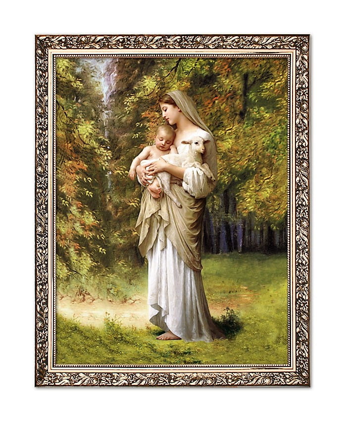 Mother of God with the baby Jesus religious image3