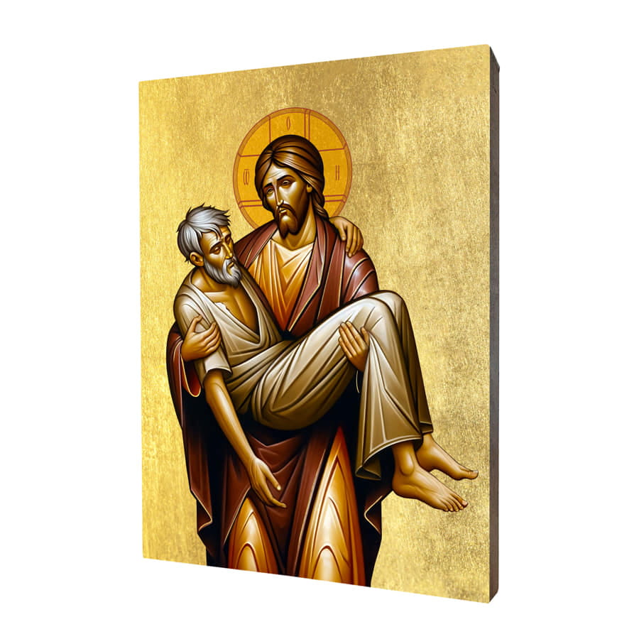 Ikone Jesu des barmherzigen Samariters