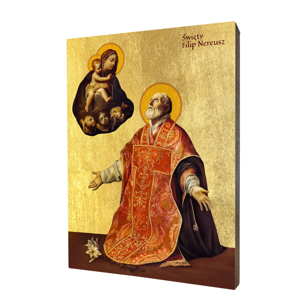 ikona złocona Święty Filip Neri.jpg