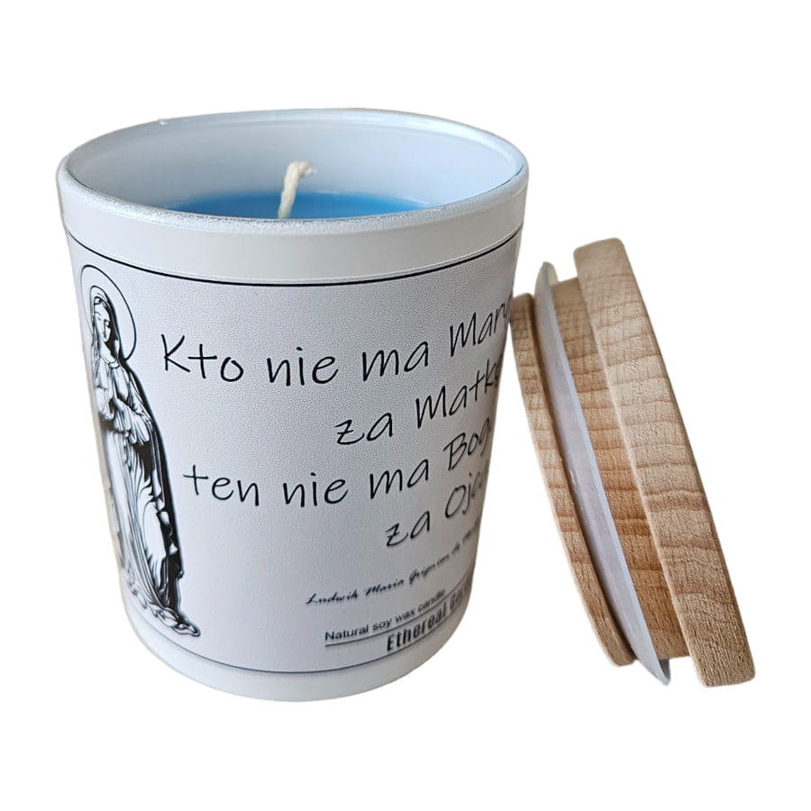 Świeca Sojowa Ethereal Garden z Cytatem Religijnym