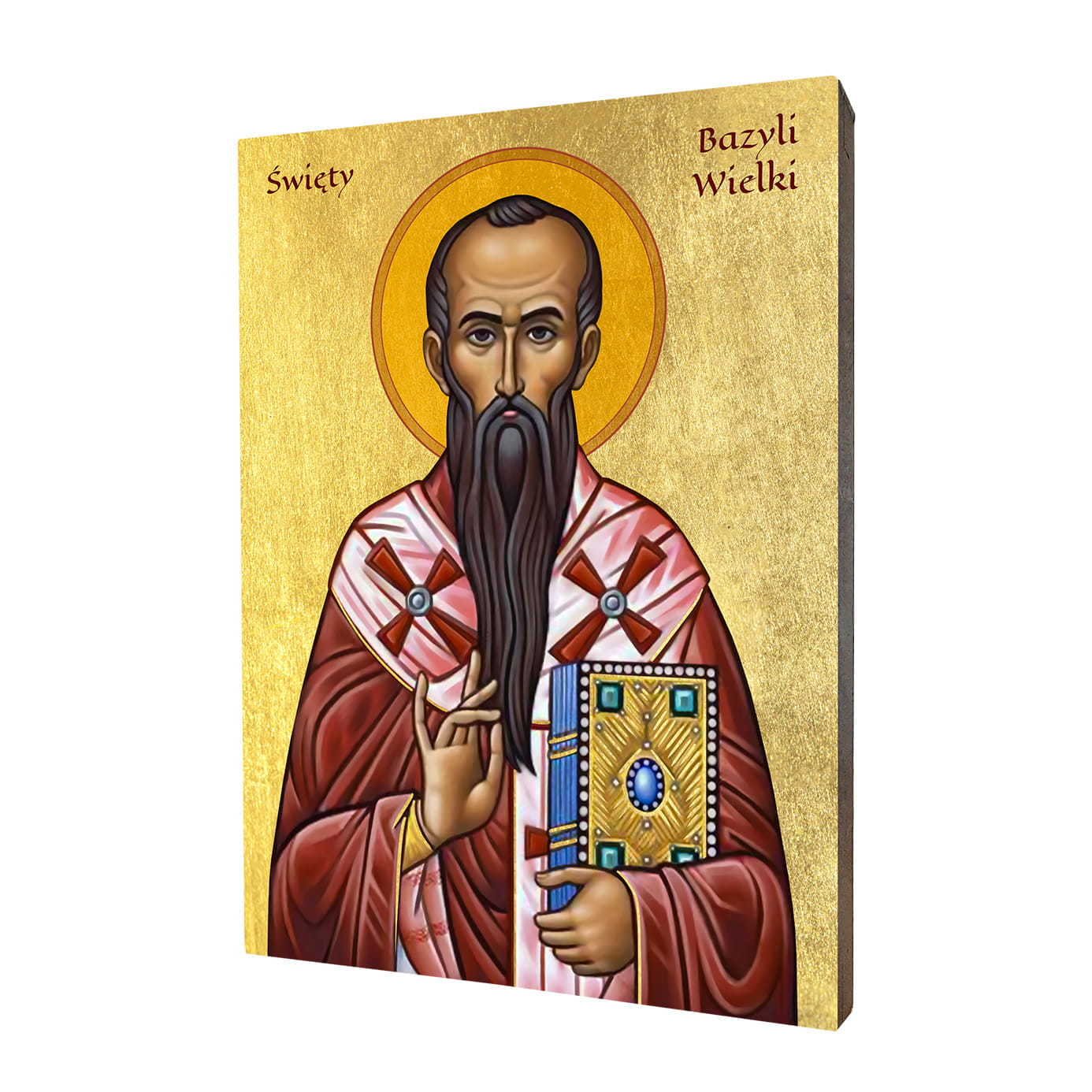 ikona zlocona święty Bazyli Wielki Art Christiana.jpg