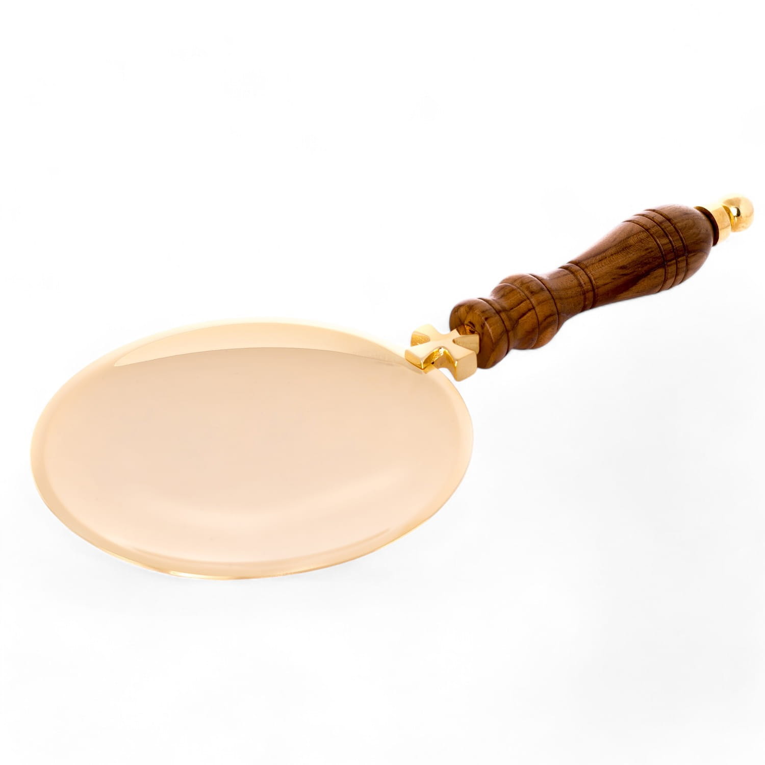 Communion Paten with Wooden Handle – Elegance and Functionality