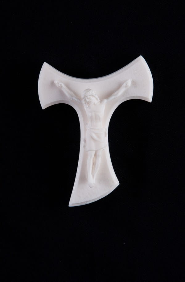 Tau Franciscan Cross, alabaster