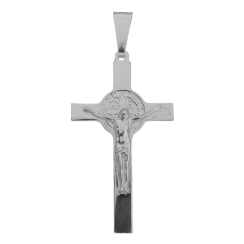 Saint Benedict Silver Crucifix 925