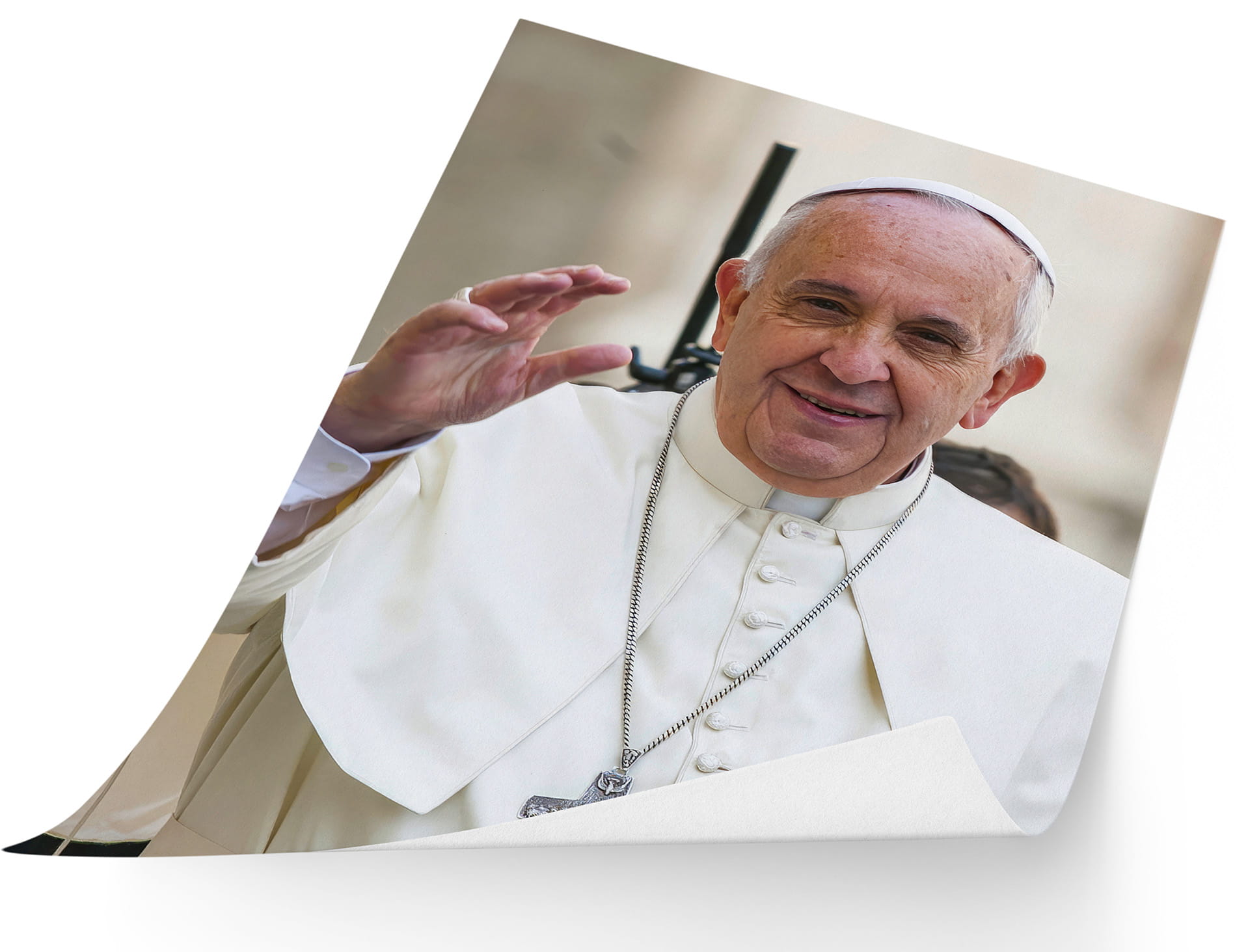 Papież Franciszek – plakat religijny