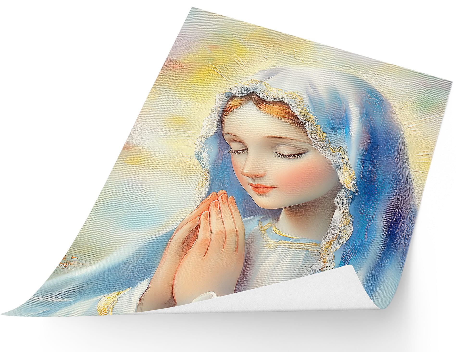 Our Lady in Prayer – Religious Poster