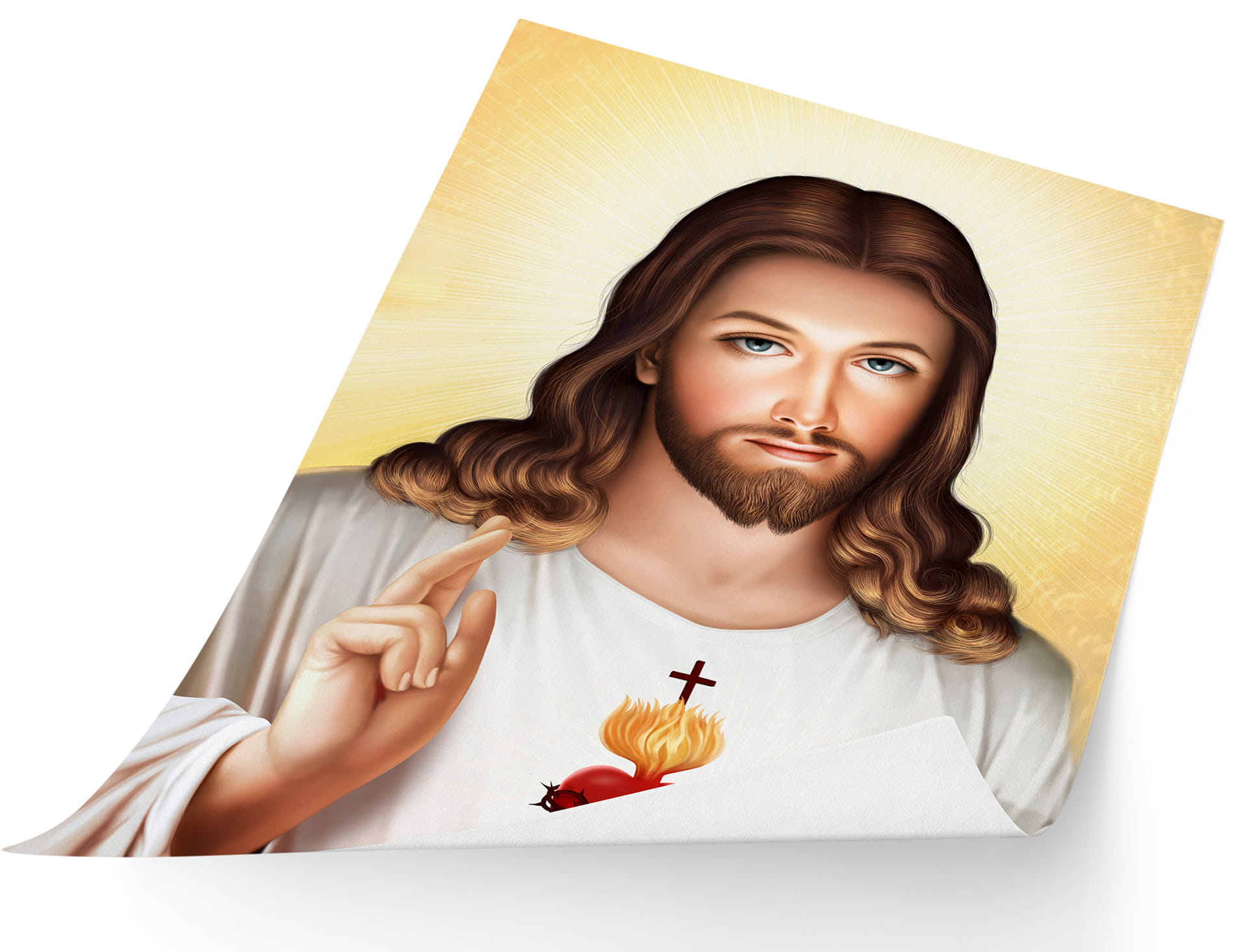 Das Heiligste Herz Jesu – religiöses Poster