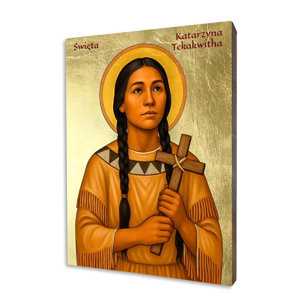Icon of Saint Kateri Tekakwitha – the Lily of the Mohawks