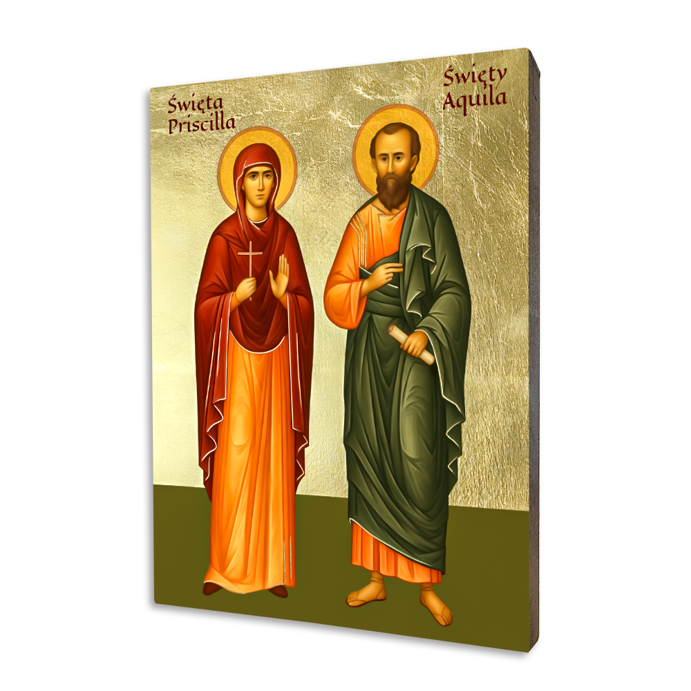 Icon of Saints Priscilla and Aquila