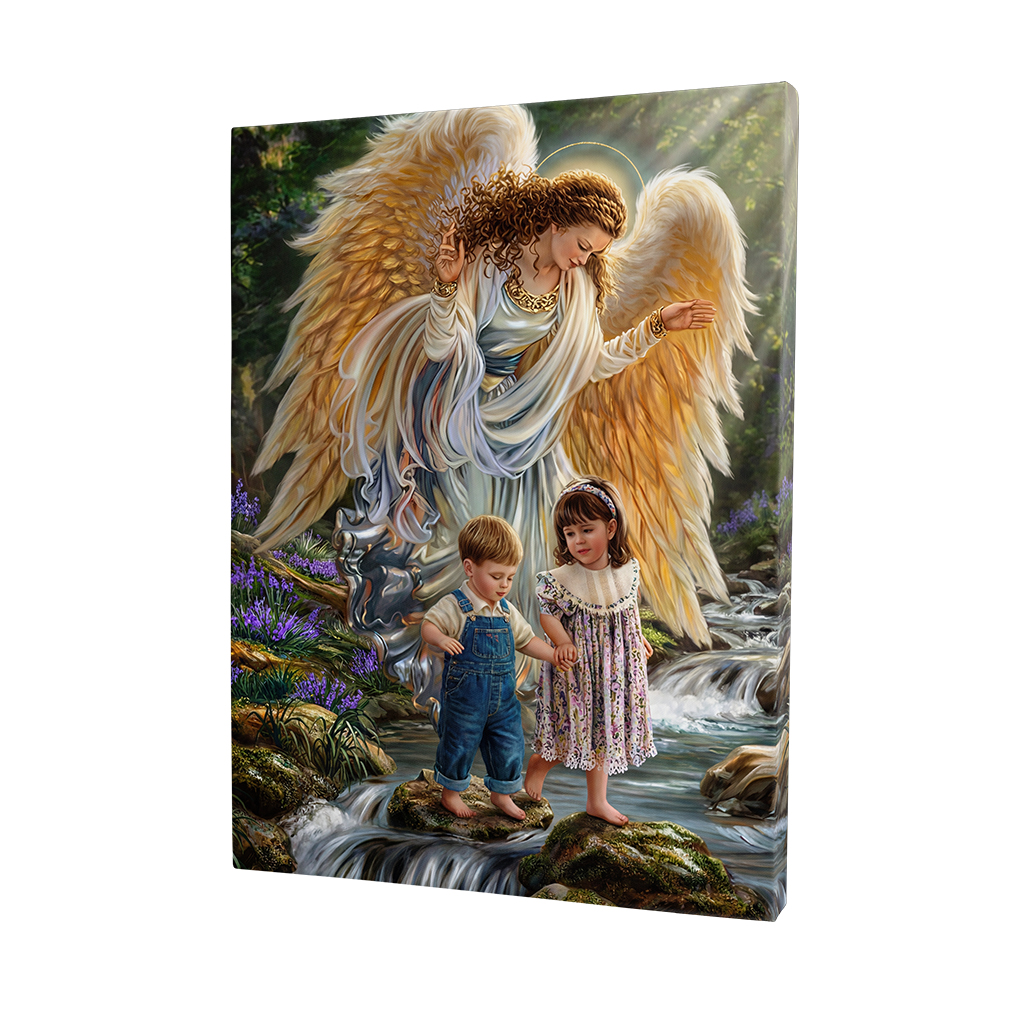 Anioł Stróż z dziećmi canvas obraz.jpg