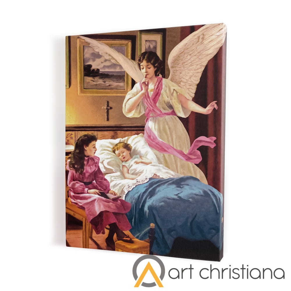 Obraz na płótnie, Anioł Stróż z dziećmi-Art Christiana.jpg