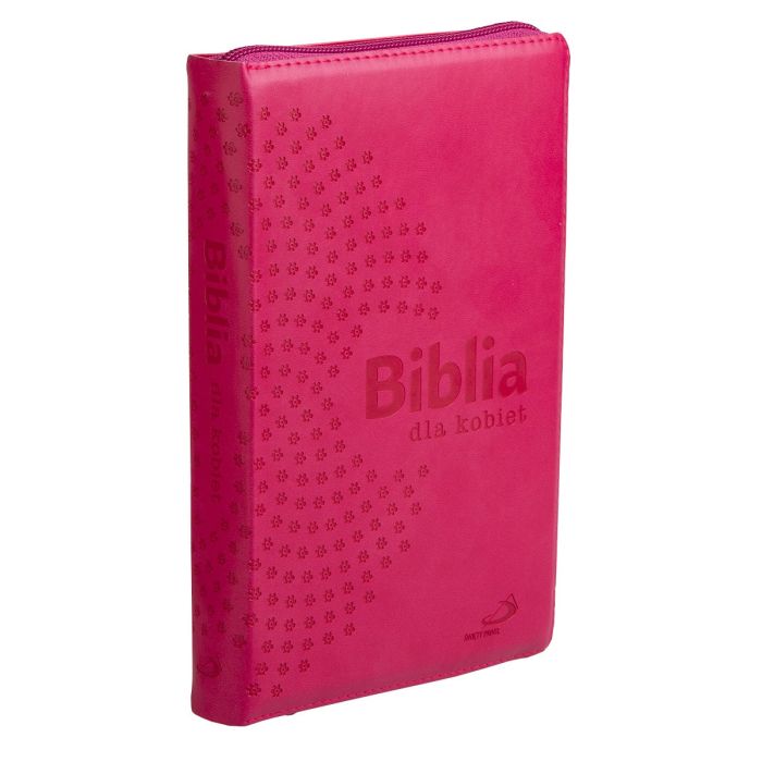 Biblia dla kobiet malinowa – okładka z suwakiem