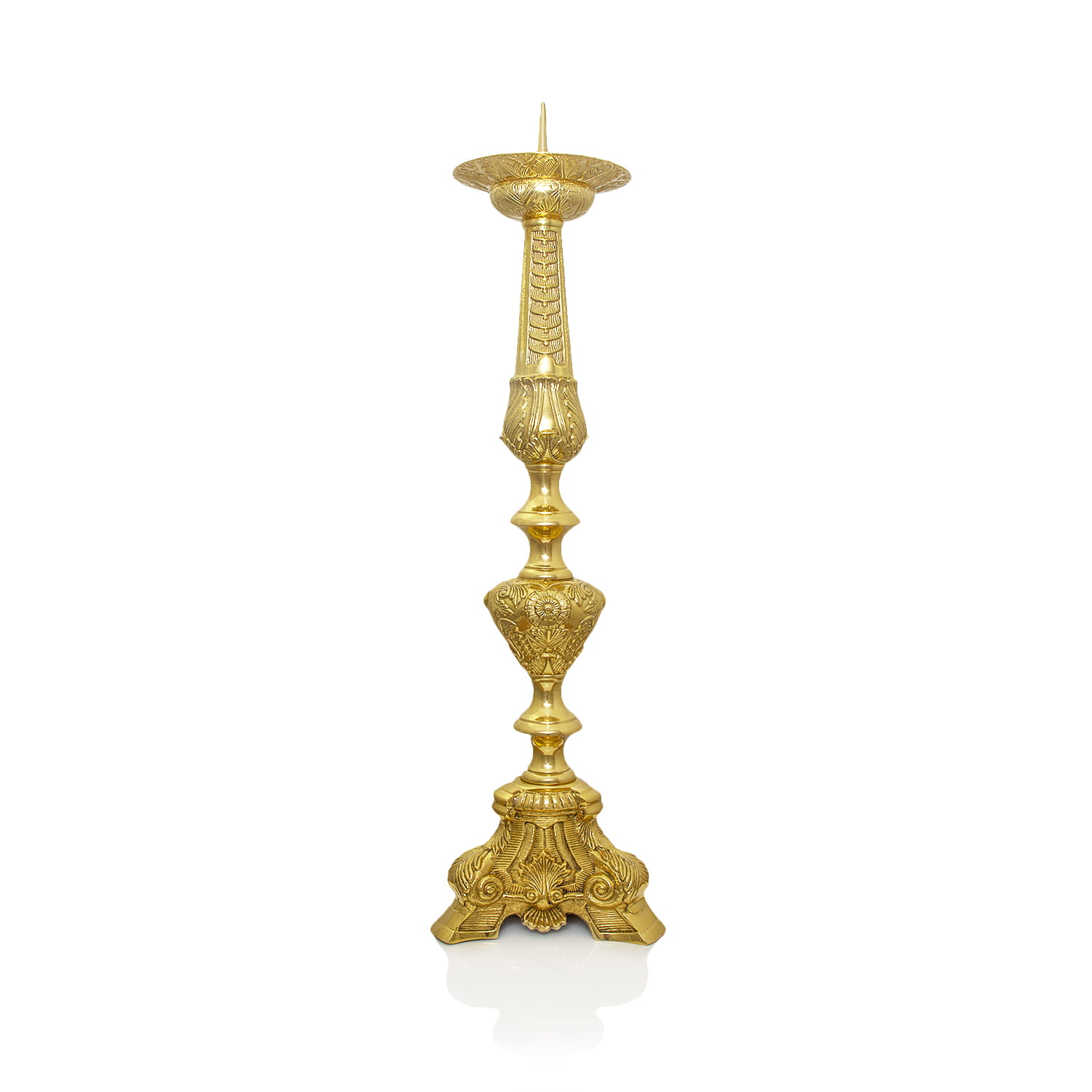 Lichtarz mosiężny 79 cm – widok główny