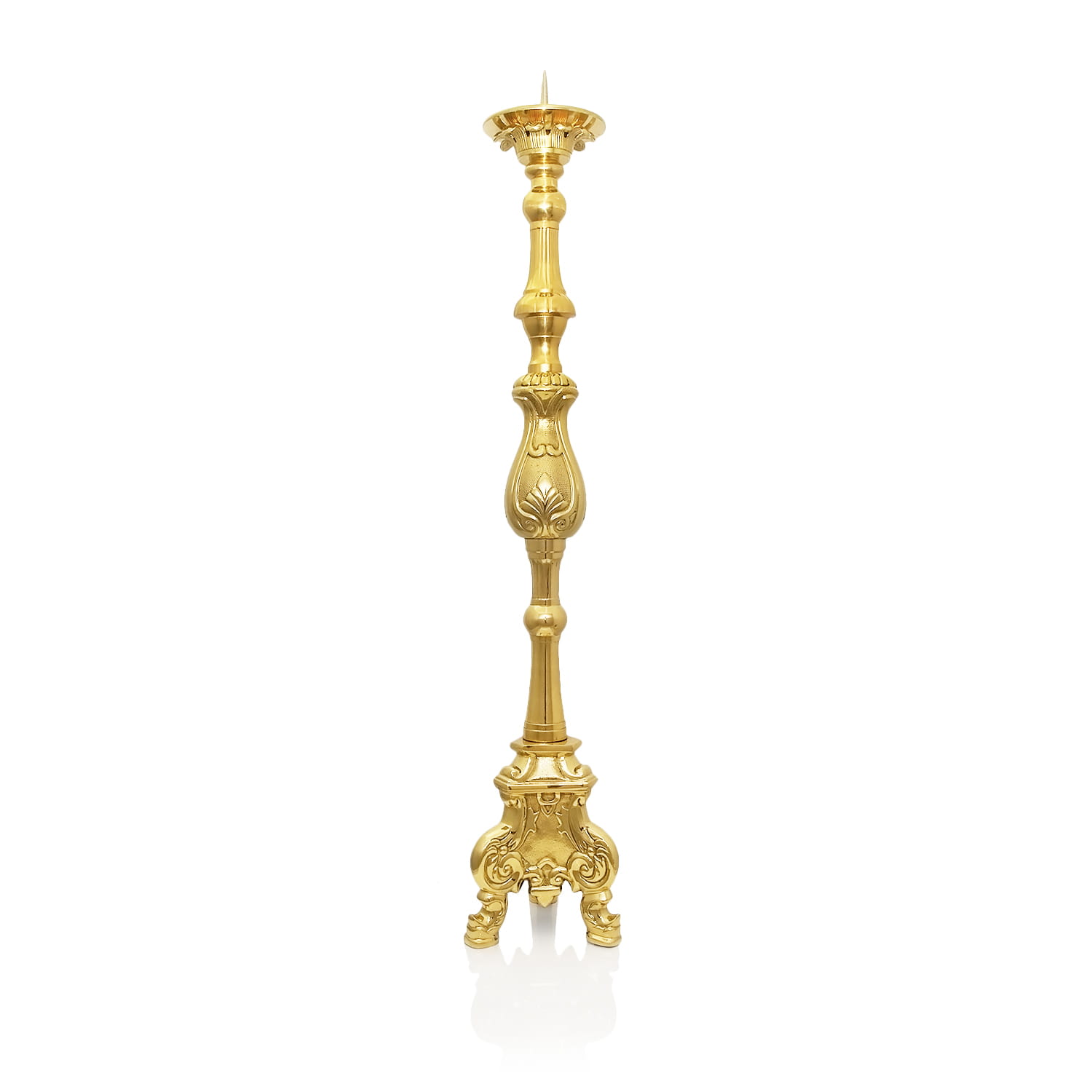 Lichtarz mosiężny 92 cm – widok główny
