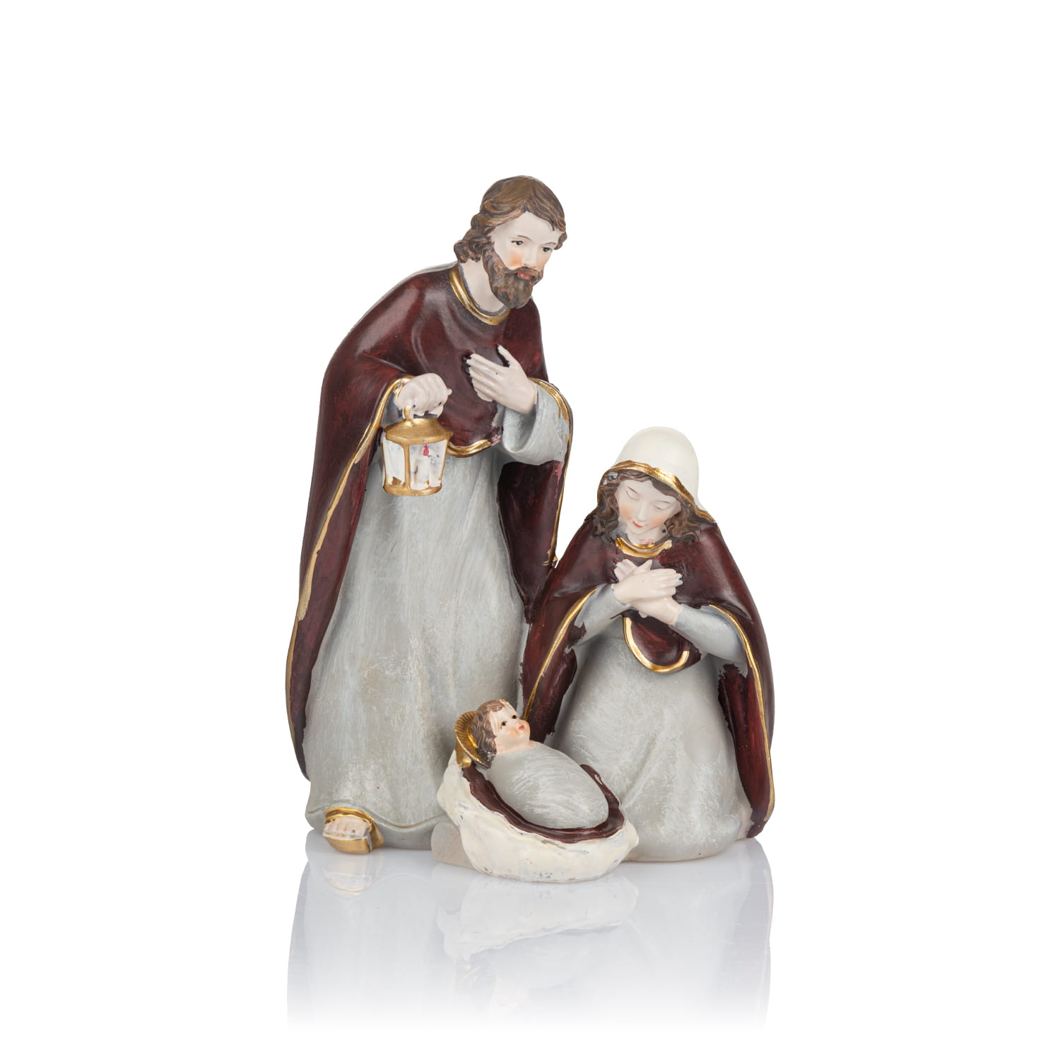 Figurka Świętej Rodziny Favola 20 cm - Józef z latarenką - przód