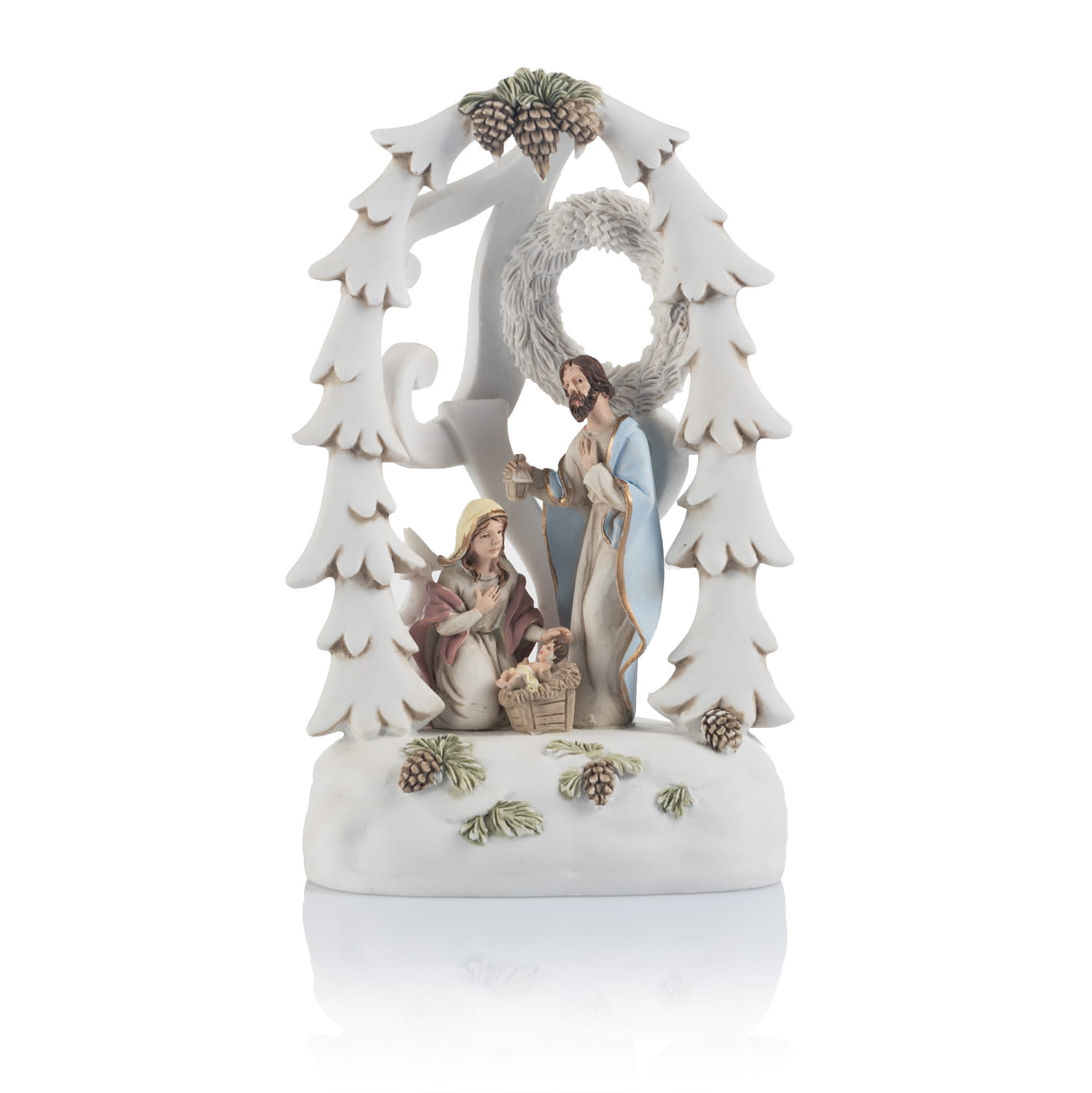 Święta Rodzina w ozdobnej oprawie Bianco 14 cm - widok główny
