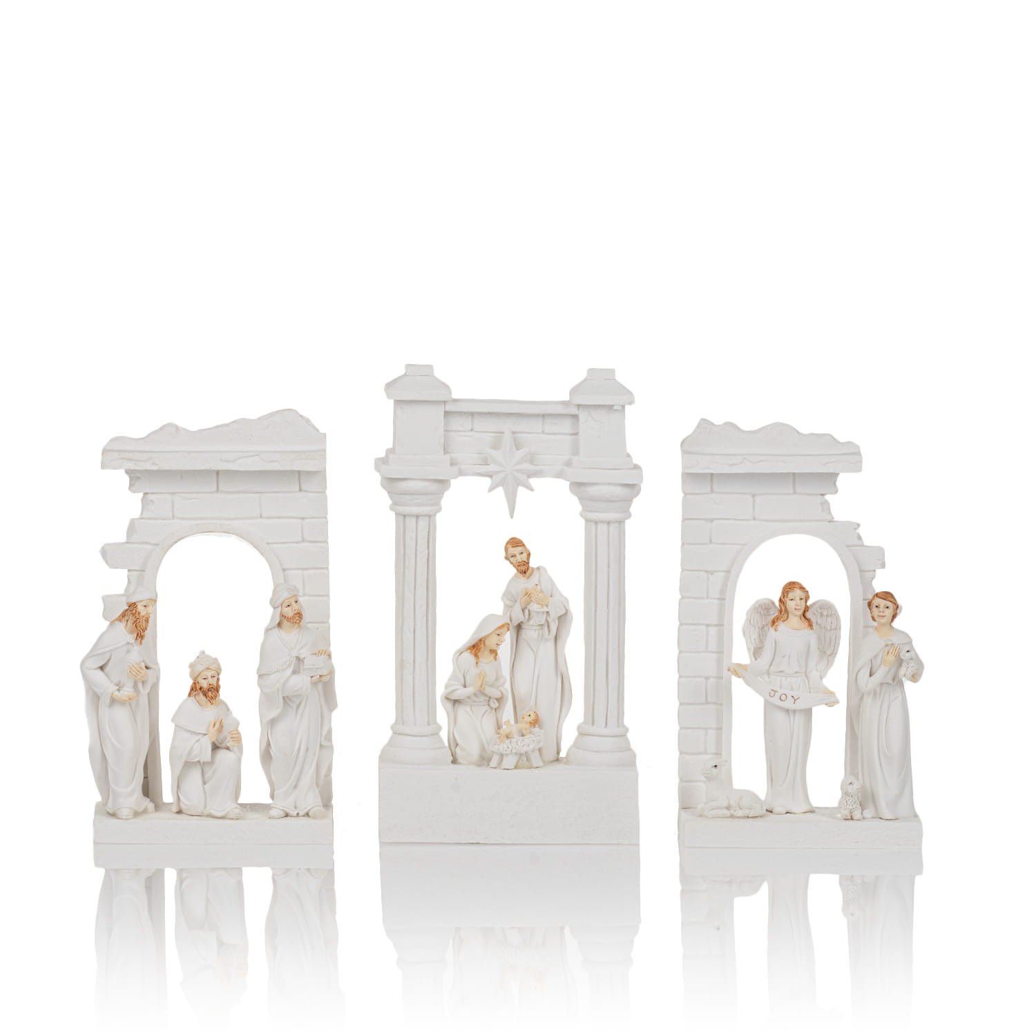 Szopka Bianco w trzech arkadach - podświetlana, 25 cm - widok główny