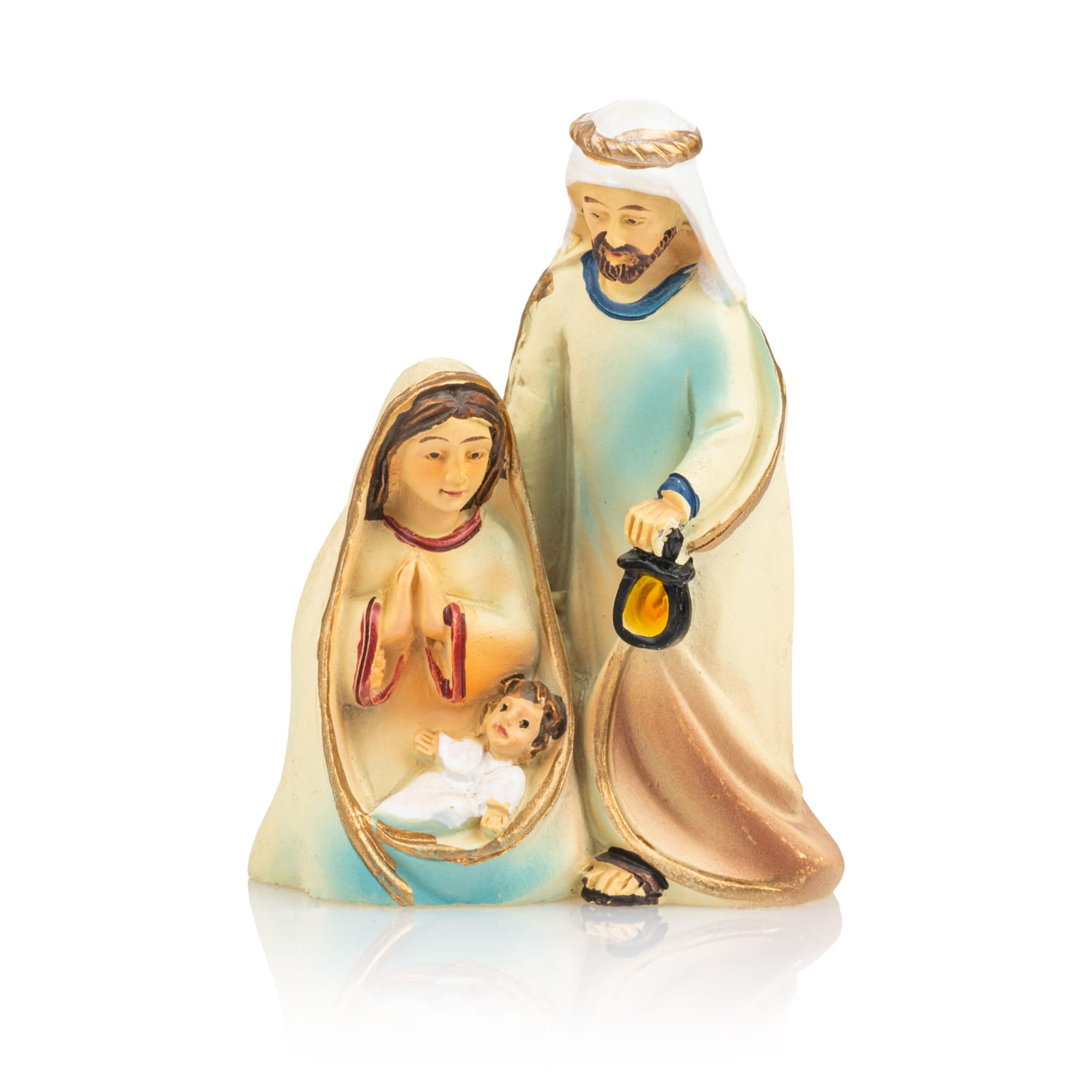 Miniaturowa Święta Rodzina Classic 6 cm - pastelowa figurka - widok główny