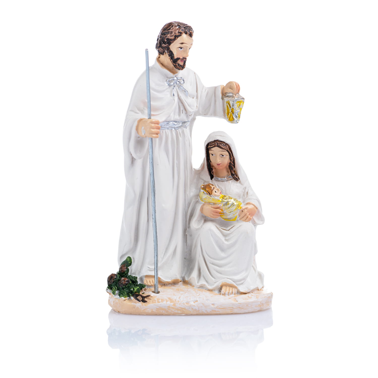 Biała figurka Świętej Rodziny Classic 7 cm - widok główny
