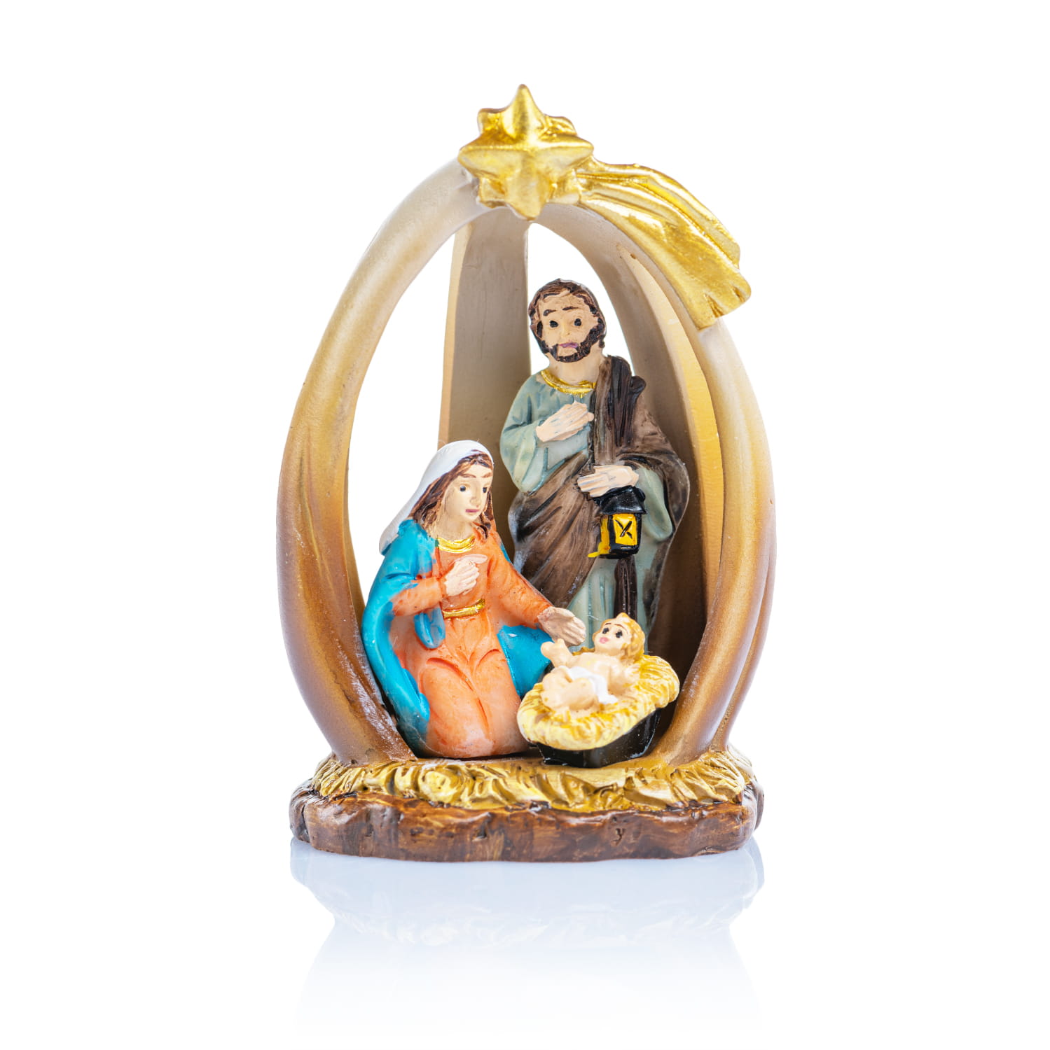 Święta Rodzina w owalu z gwiazdą Classic 7,5 cm - widok główny