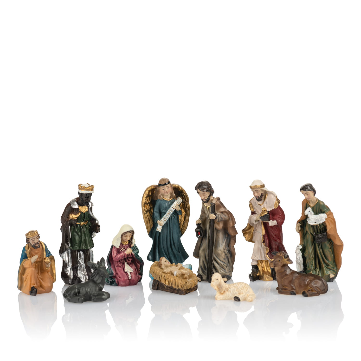 Miniaturowa szopka Classic 5 cm - 11 elementów - widok główny