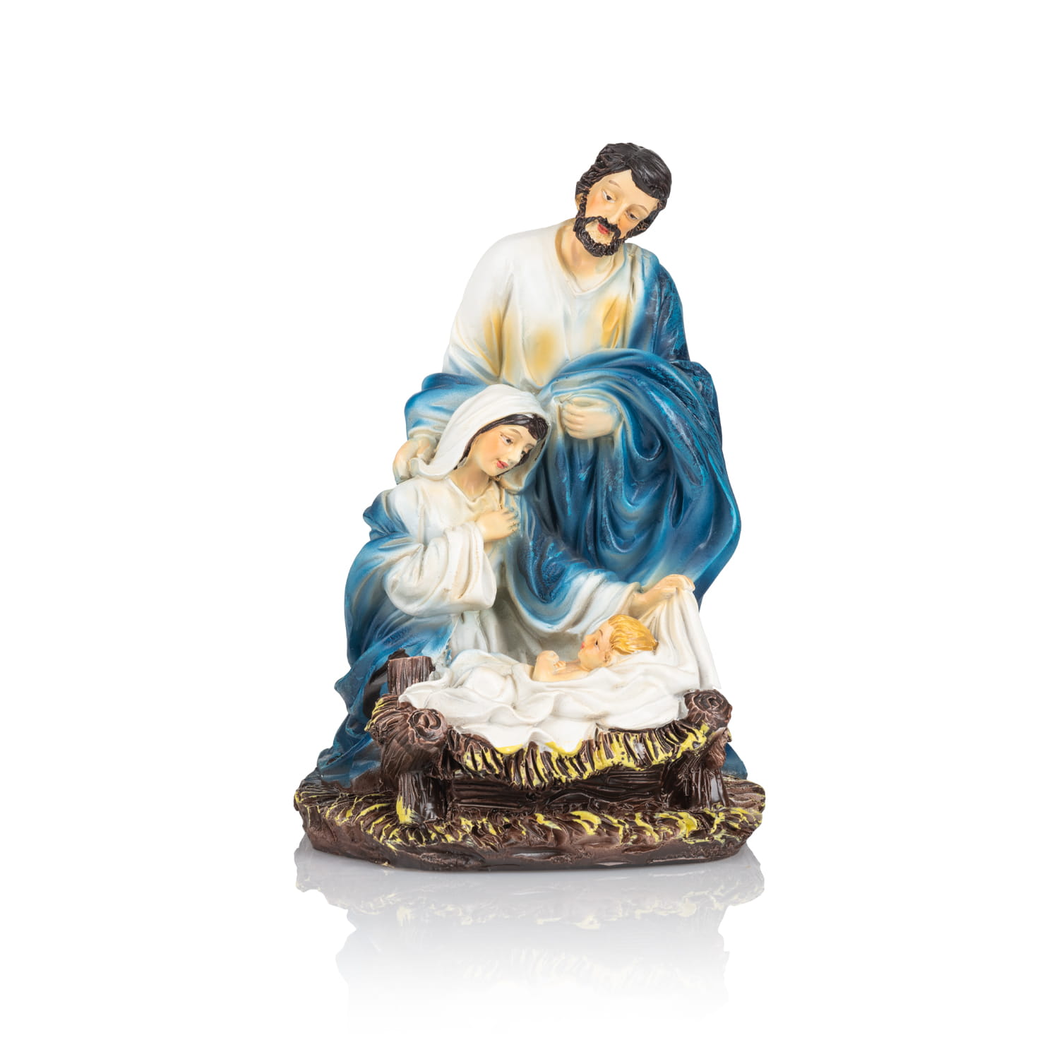 Święta Rodzina w błękitnych szatach Classic 15 cm - widok główny