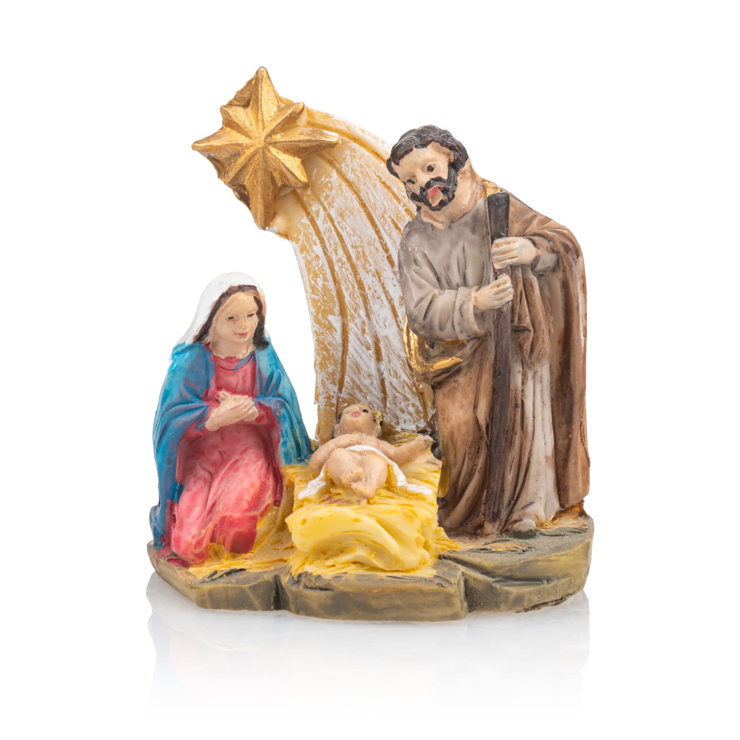 Miniaturowa Święta Rodzina pod gwiazdą Classic 5 cm - widok główny