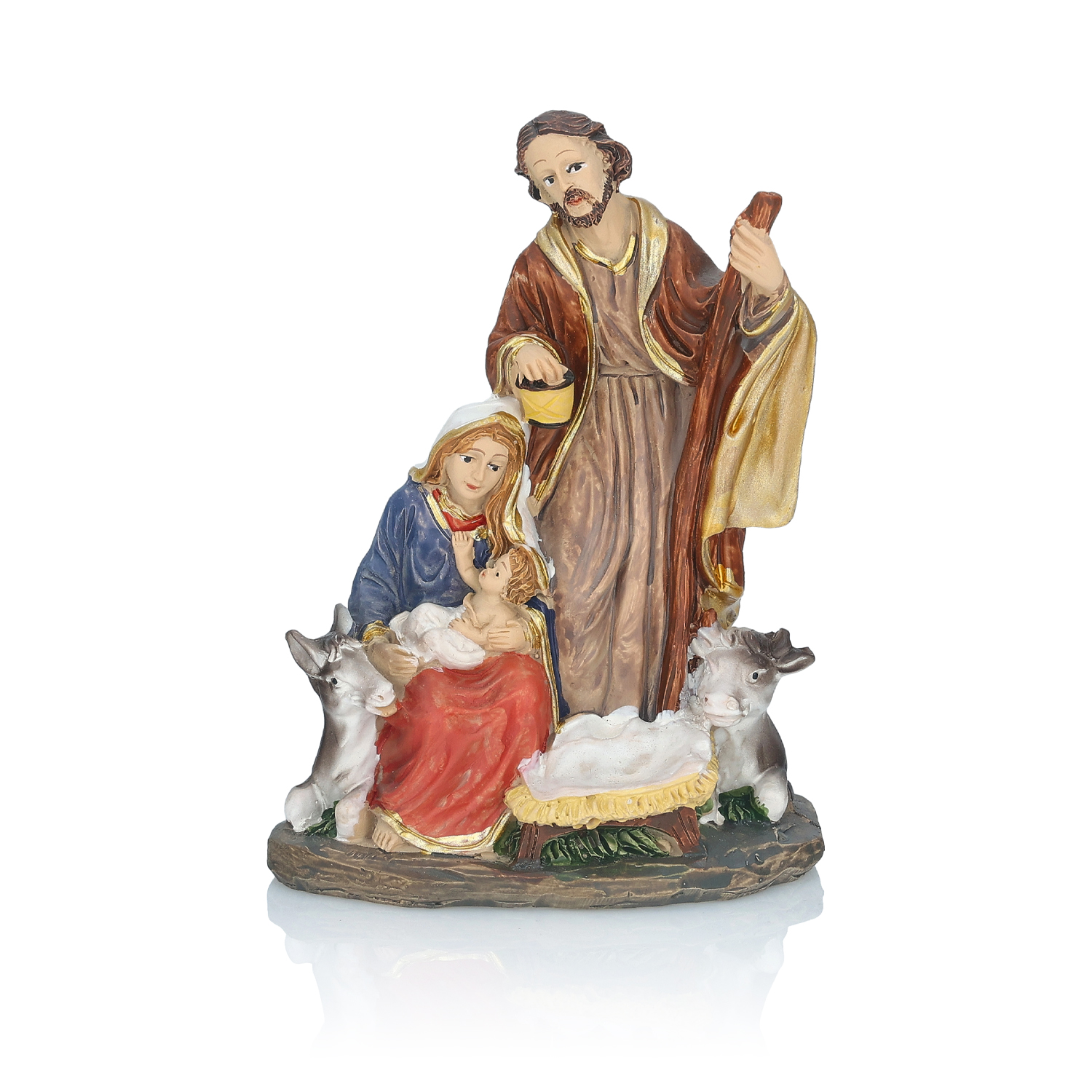 Święta Rodzina ze zwierzętami Classic 12 cm - widok główny