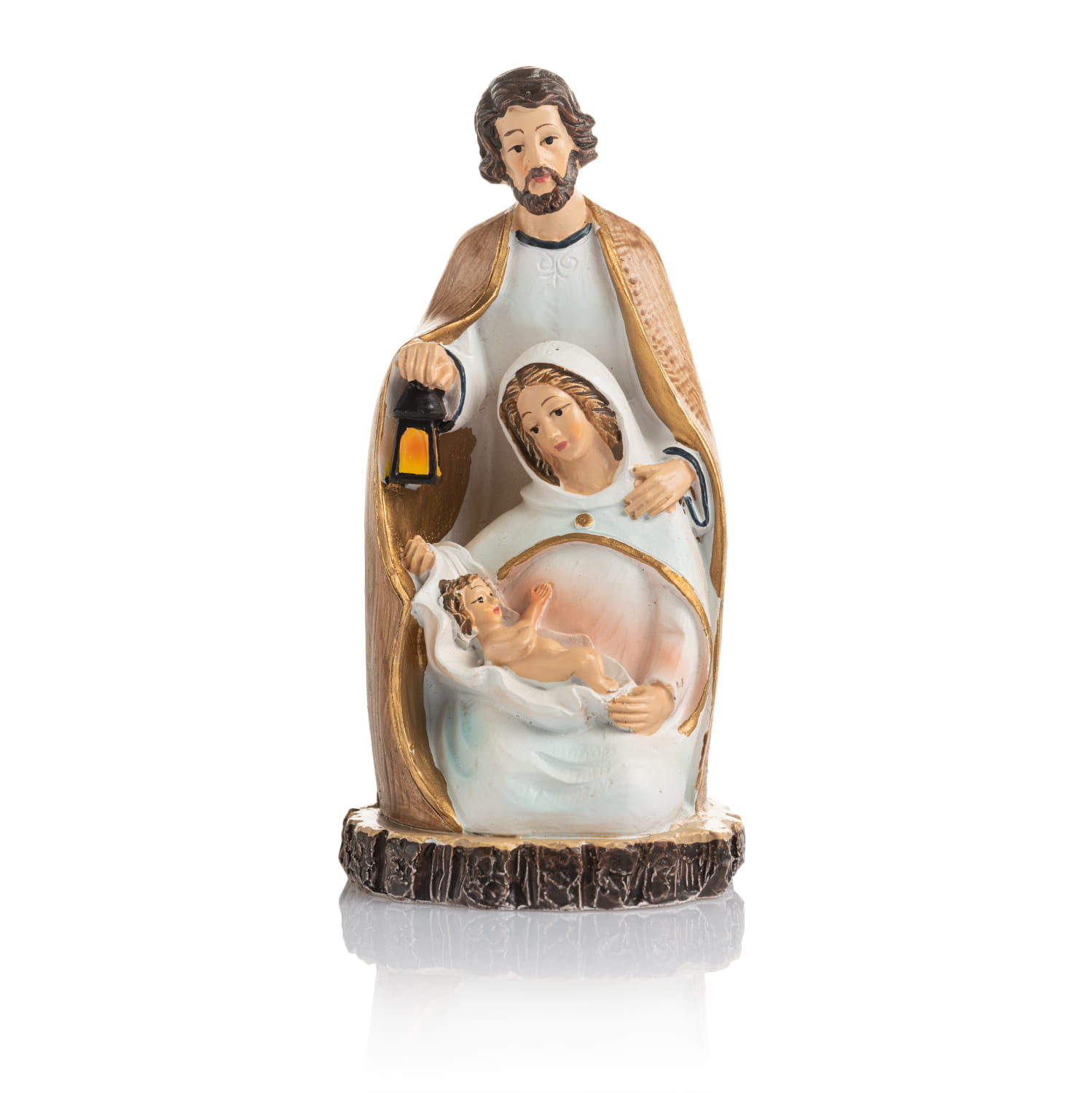 Figurka Świętej Rodziny Classic 12 cm - owalna kompozycja - widok główny