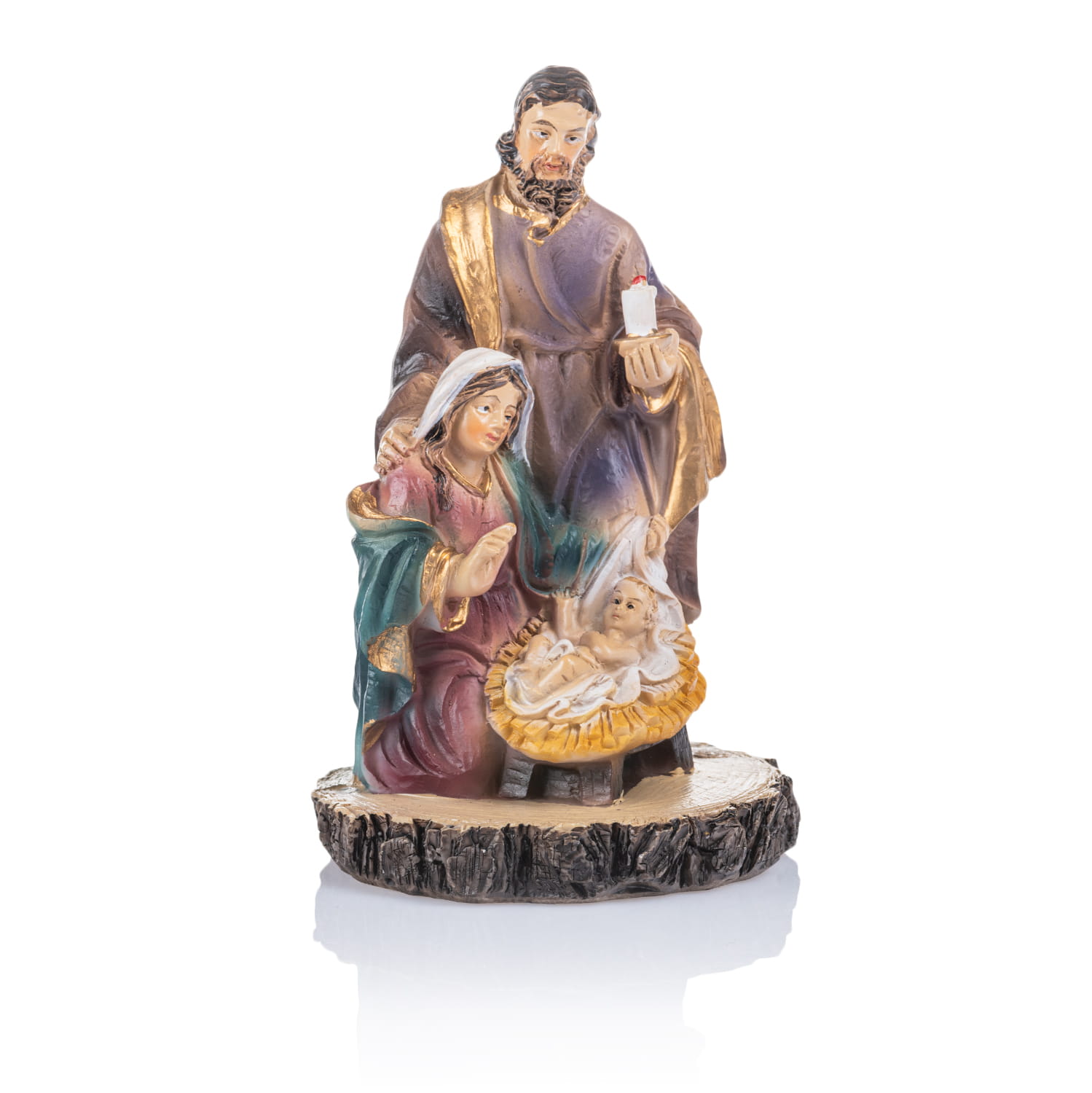 Święta Rodzina Classic 12 cm - figurka na okrągłej podstawie - widok główny