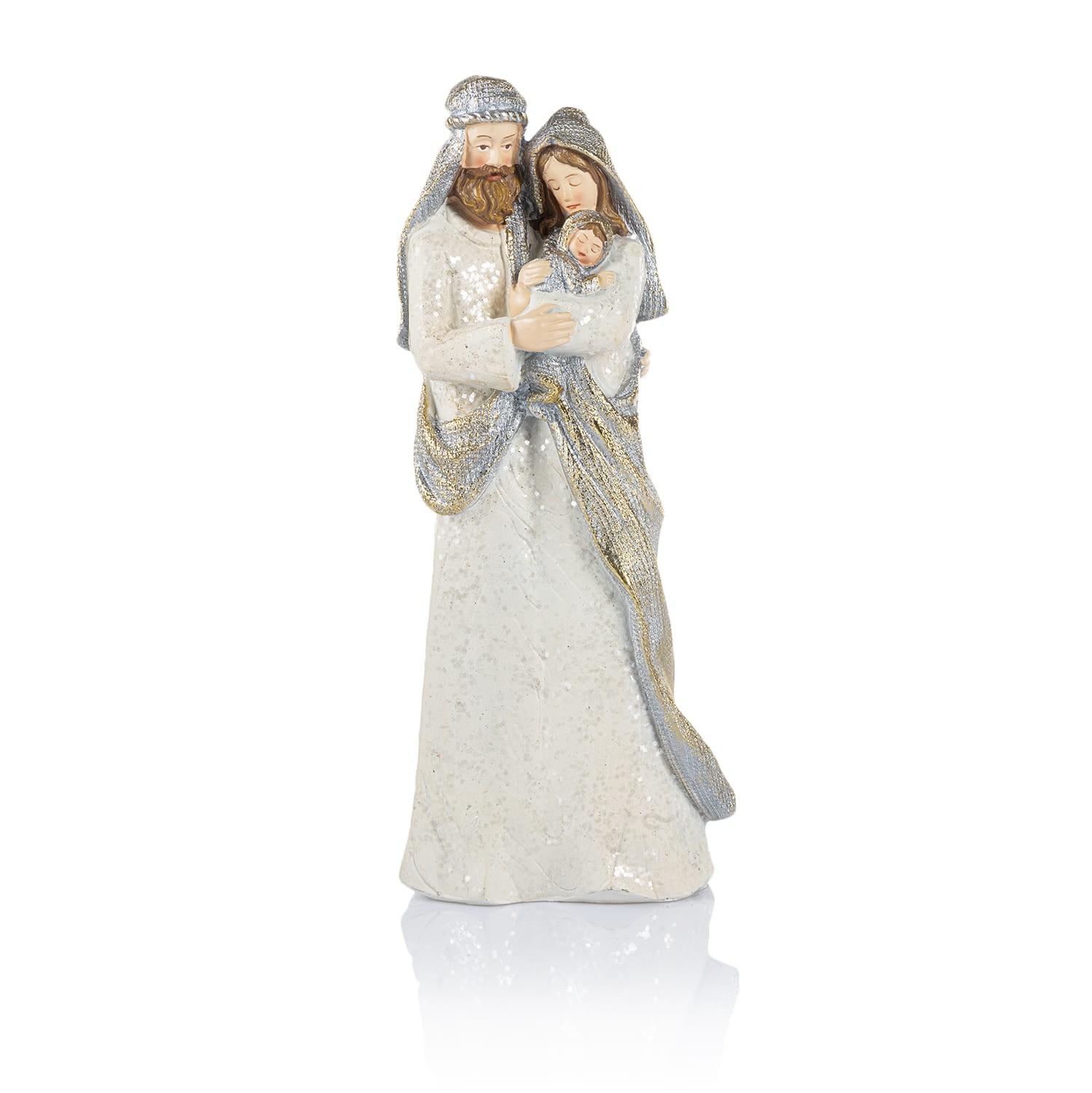 Figura Świętej Rodziny Decorato 30 cm - jasne szaty - widok główny