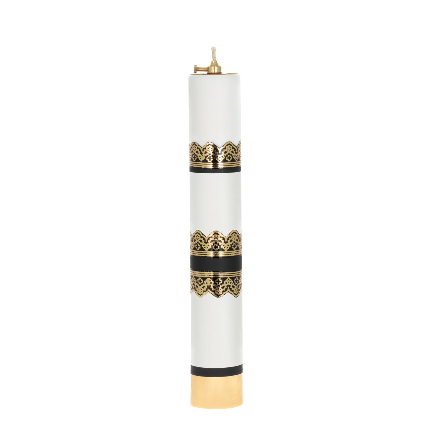Świeca olejowa biała pogrzebowa 40 × 6,3 cm - widok produktu