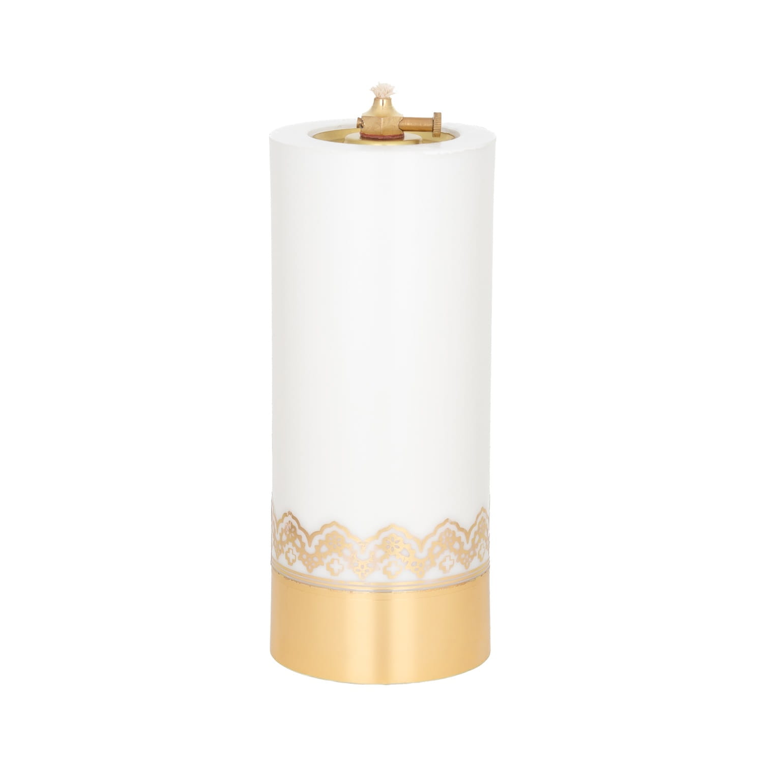 Świeca olejowa biała 22 × 9 cm - widok produktu