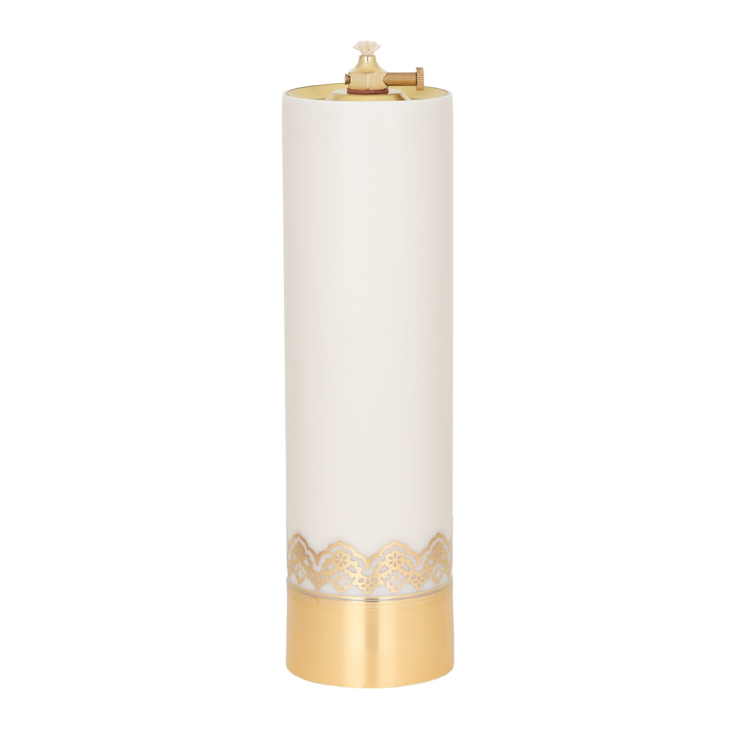 Świeca olejowa ecru 26 × 7,5 cm - widok produktu