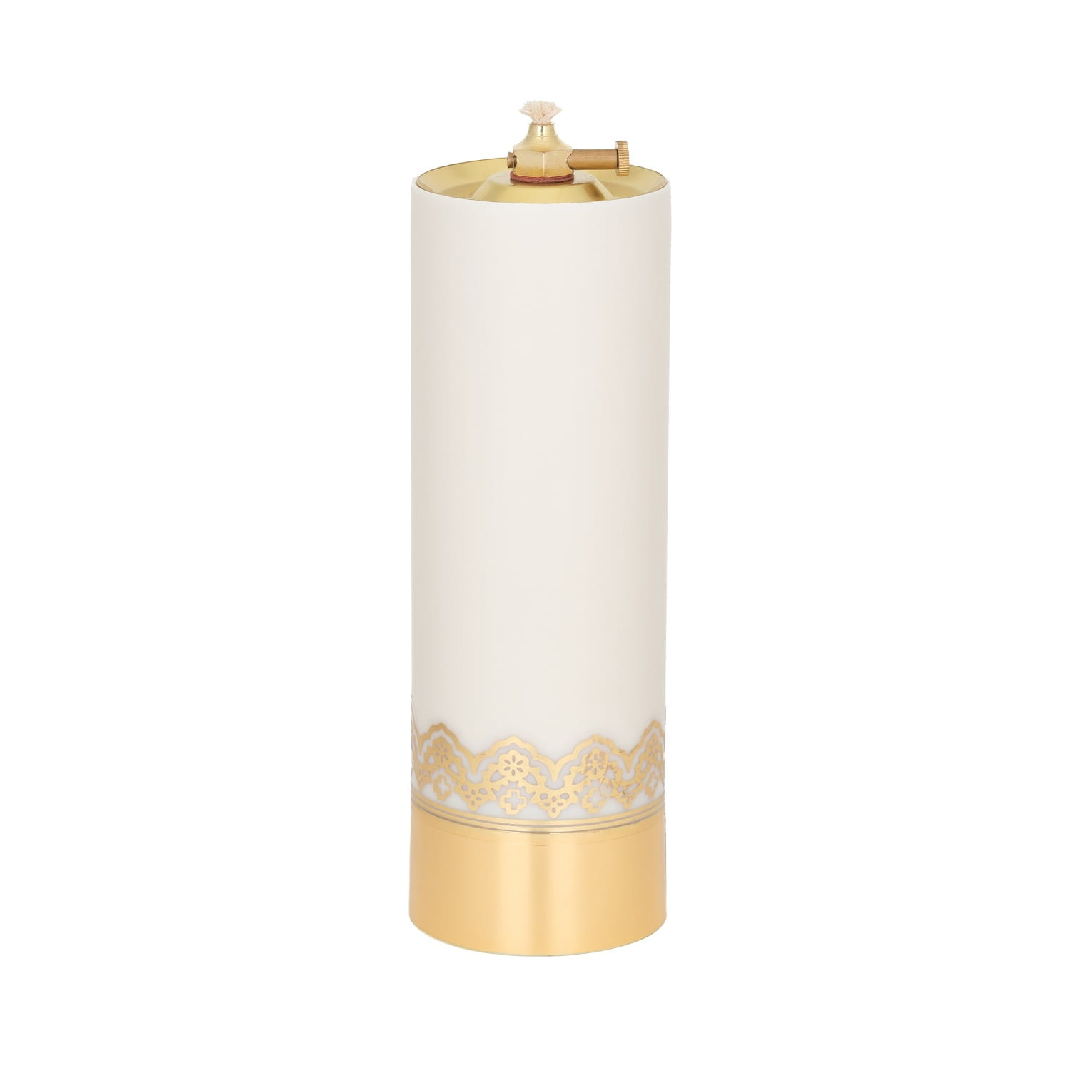 Świeca olejowa ecru 22 × 7,5 cm - widok produktu