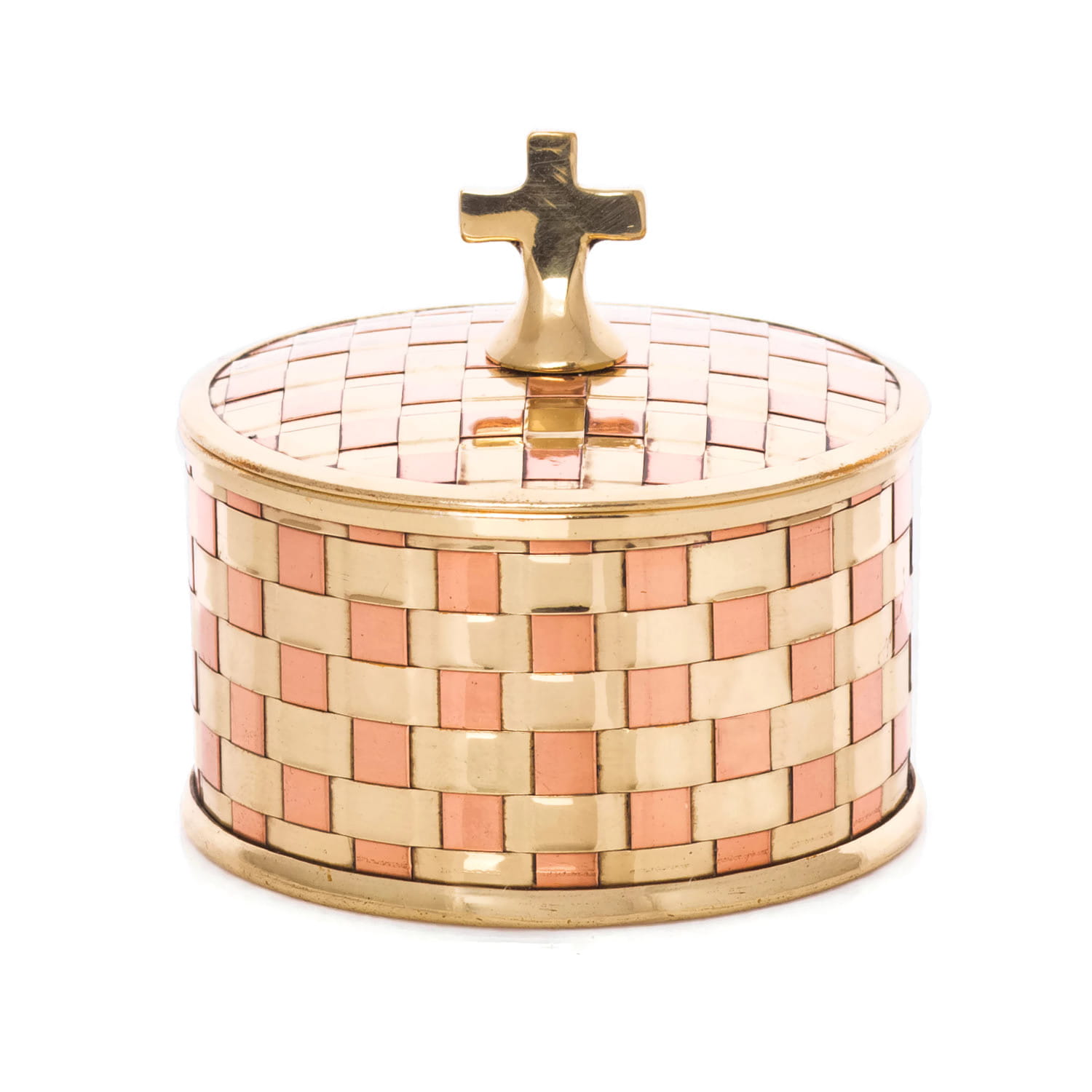 Pojemnik mosiężny na komunikanty