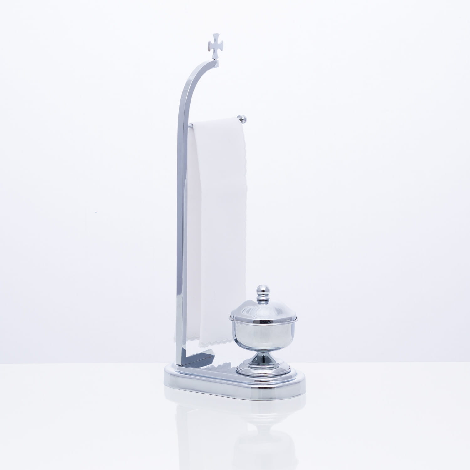 Lavabo z serwetnikiem, chromowane