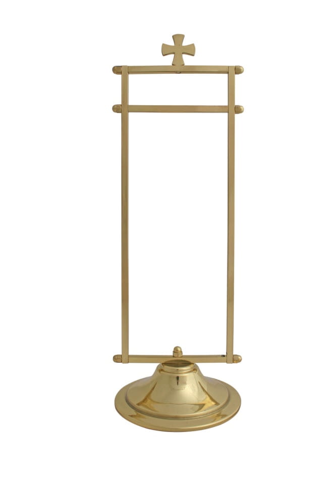 Messingständer für liturgisches Handtuch
